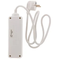 Zenitech Bloc multiprise 3 prises 2P+T 16A blanc -