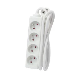 Chacon Bloc multiprise 4x16A 3500W câble 5m - blanc -