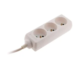 Zenitech Bloc 3 prises blanc 1m