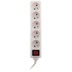 Zenitech Bloc 5 prises + interrupteur 1m