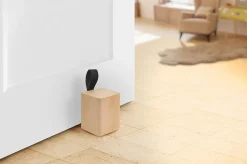 Arrêt De Porte-Bloque-porte Rei bois hêtre ⌀7 x H. 13,5cm