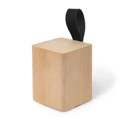 Arrêt De Porte-Bloque-porte Rei bois hêtre ⌀7 x H. 13,5cm