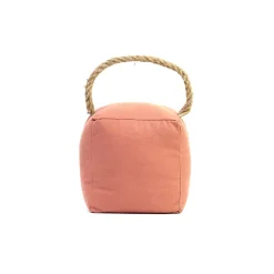 Arrêt De Porte-Bloque-porte Rei tissu terracota ⌀11x H.28 cm