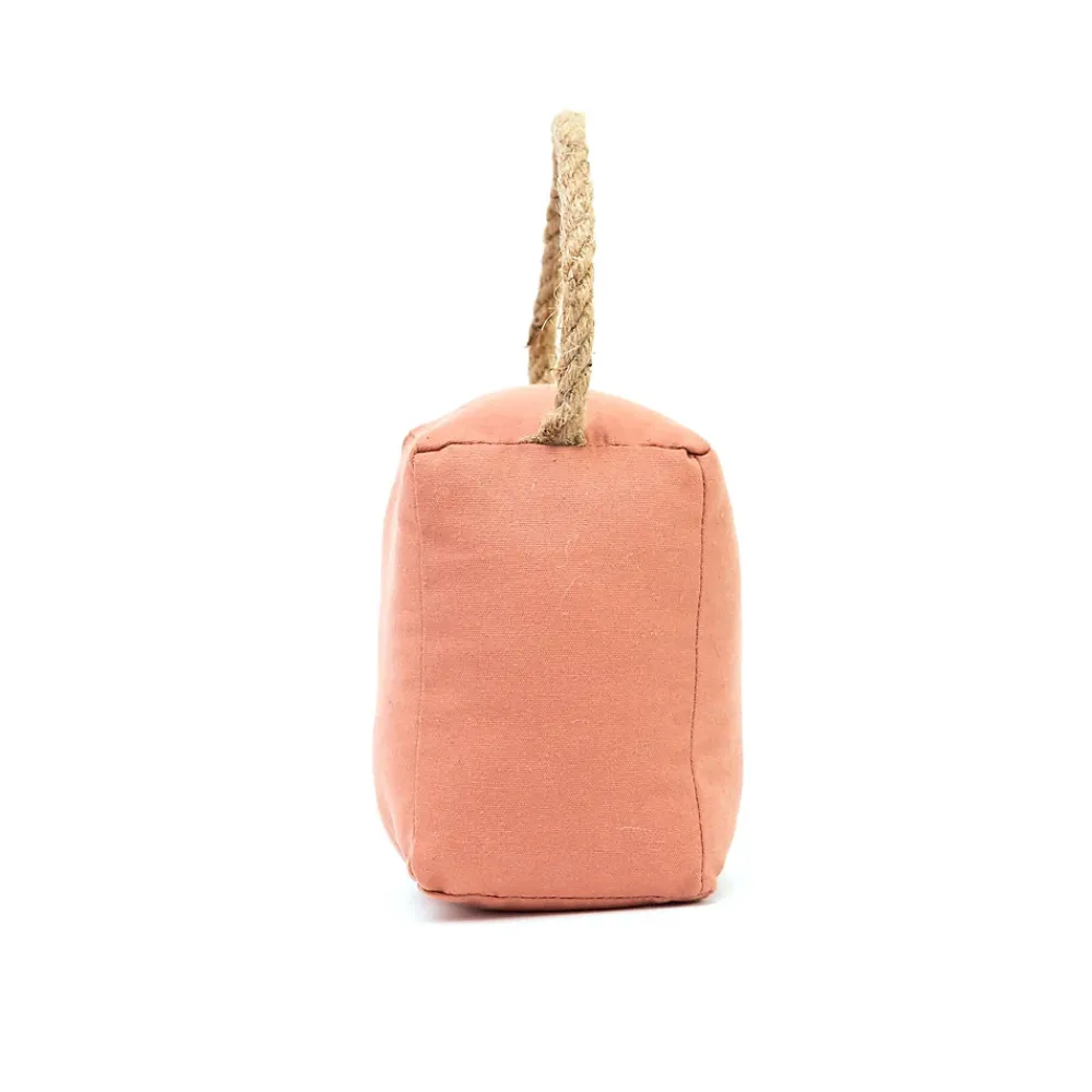 Arrêt De Porte-Bloque-porte Rei tissu terracota ⌀11x H.28 cm
