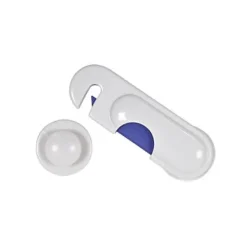Abus Bloque porte-vitrée plastique blanc avec double face