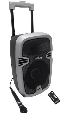 Lexibook Enceinte, Écouteur Et Casque-Bluetooth Karaoke avec roulettes, lumières et micro