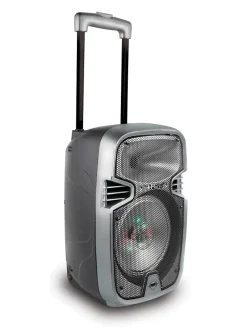 Lexibook Enceinte, Écouteur Et Casque-Bluetooth Karaoke avec roulettes, lumières et micro