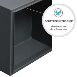 Renz Boite aux lettres Allure Compact gris anthracite 7016M
