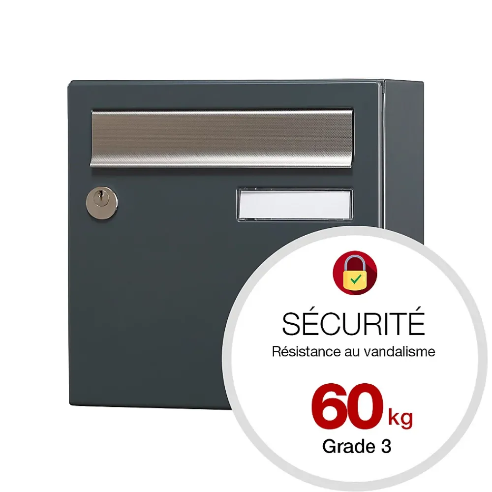Renz Boite aux lettres Allure Compact gris anthracite 7016M