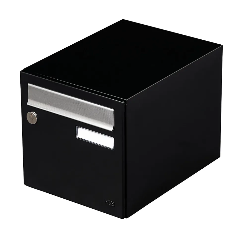 Renz Boîte Aux Lettres 1 Porte-Boite aux lettres Allure 1 porte noir 9005M