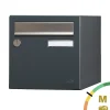 Renz Boîte Aux Lettres 1 Porte-Boite aux lettres Allure 1 porte gris anthracite 7016M