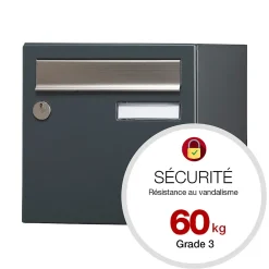 Renz Boîte Aux Lettres 1 Porte-Boite aux lettres Allure 1 porte gris anthracite 7016M