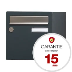 Renz Boîte Aux Lettres 2 Portes-Boite aux lettres Allure 2 portes blanc 9016M