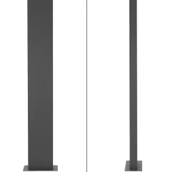 Ml-Design Boîte Aux Lettres 1 Porte-Boite aux lettres anthracite, aspect bois avec rouleau a journaux et pied support