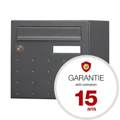 Renz Boîte Aux Lettres 1 Porte-Boite aux lettres CubYsm 1 porte Gris anthracite 7016M
