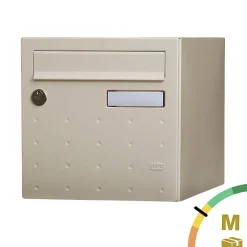 Renz Boîte Aux Lettres 2 Portes-Boite aux lettres CubYsm 2 portes Ivoire 1015B
