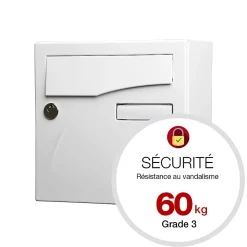Renz Boite aux lettres Préface compact Blanc brillant RAL 9016B