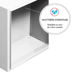 Renz Boite aux lettres Préface compact Blanc brillant RAL 9016B