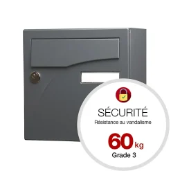Renz Boite aux lettres Préface compact Gris anthracite mat RAL 7016M