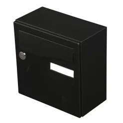 Renz Boîte Aux Lettres 1 Porte-Boite aux lettres Préface compact Noir mat RAL 9005M