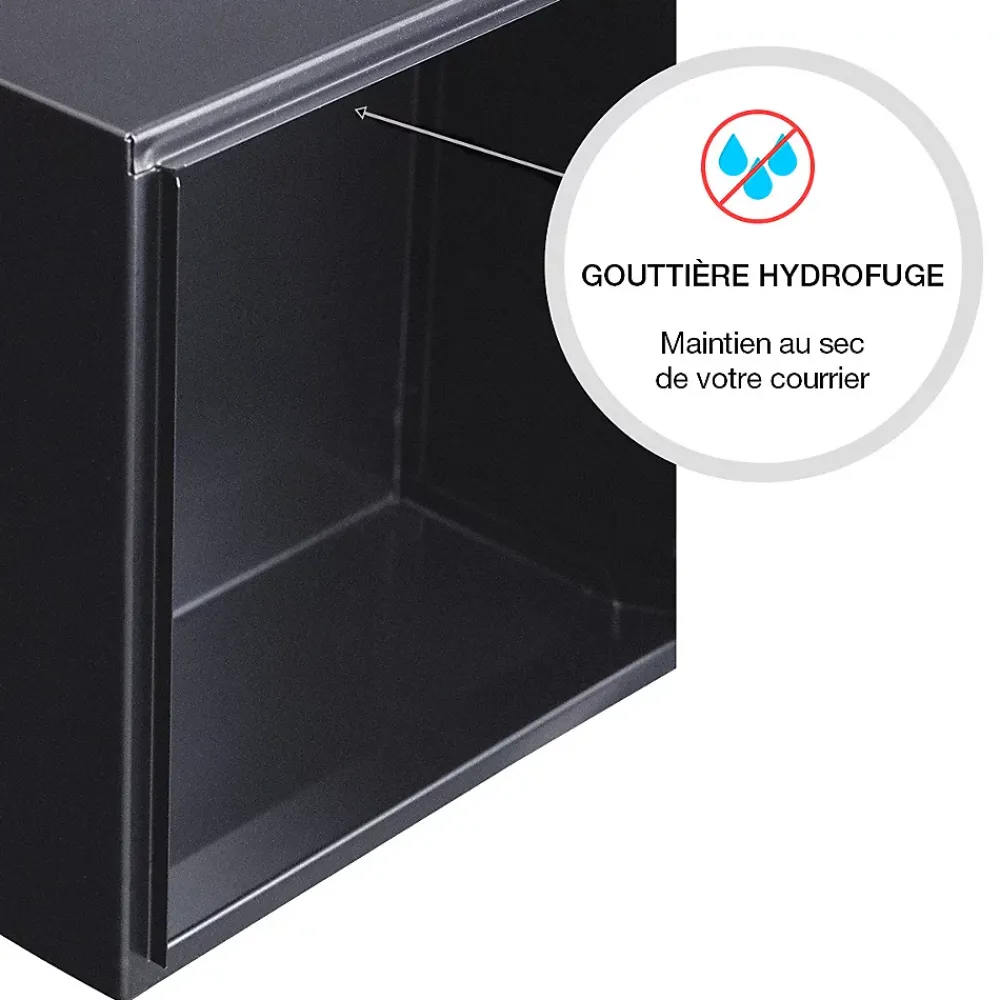 Renz Boite aux lettres Préface compact Noir Sablé RAL 2100 MS