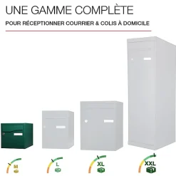 Renz Boite aux lettres Préface 1 porte Vert brillant RAL 6005B