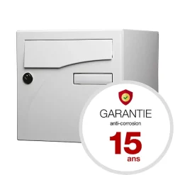 Renz Boite aux lettres Préface 1 porte Blanc brillant RAL 9016B