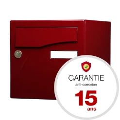 Renz Boite aux lettres Préface 2 portes Rouge pourpre brillant 3004B