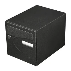 Renz Boîte Aux Lettres 1 Porte-Boite aux lettres Préférence 1 porte noir décor RAL 9005 D
