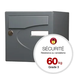 Renz Boite aux lettres Préférence 1 porte gris anthracite mat 7016M