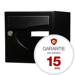 Renz Boite aux lettres Préférence 2 portes noir mat 9005M