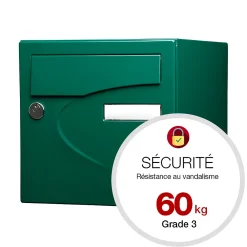 Renz Boîte Aux Lettres 1 Porte-Boite aux lettres Préférence 1P vert brillant 6005B
