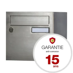 Renz Boite aux lettres Rivage 1 porte inox brossé