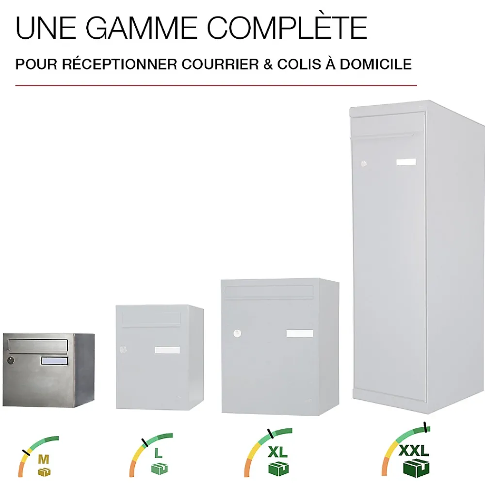 Renz Boite aux lettres Rivage 1 porte inox brossé