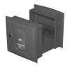 Renz Boite aux lettres Soléa à encastrer 2 portes Gris anthracite REN 0206 MS