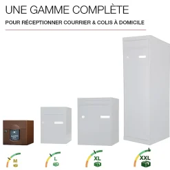 Renz Boîte Aux Lettres 1 Porte-Boite aux lettres Soléa 1 porte Rouille mat sablé RAL 0210 MS