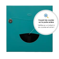 Renz Boite aux lettres Soléa 2 portes turquoise 6033 B