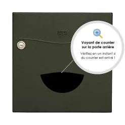Renz Boite aux lettres Soléa 2 portes vert RAL 6007 MS