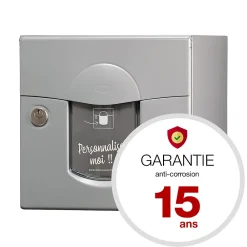 Renz Boîte Aux Lettres 2 Portes-Boite aux lettres Soléa 2 portes Gris RAL 7037 mat