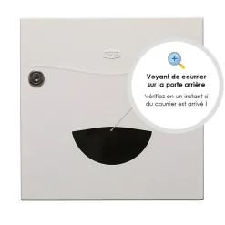 Renz Boite aux lettres Soléa 2 portes Blanc 9010 mat