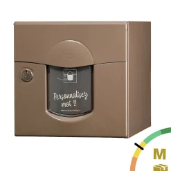 Renz Boite aux lettres Soléa 2 portes taupe RAL 7006 B
