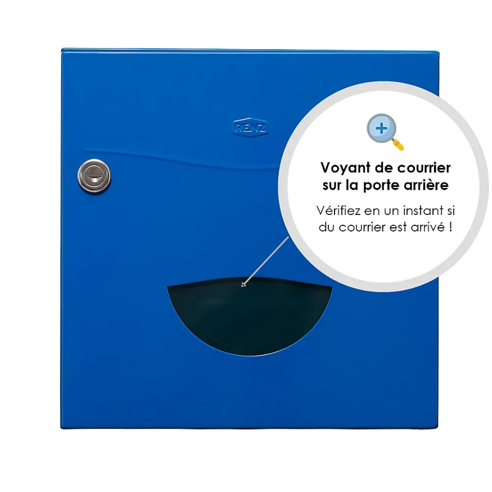 Renz Boite aux lettres Soléa 2 portes bleu 5010 B
