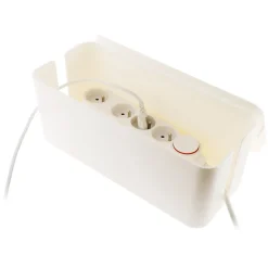 Zenitech Multiprise-Boite cache multiprise Blanche -