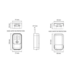 LOCKY Boite à clé connectée box - code, badge, bluetooth, empreinte digitale