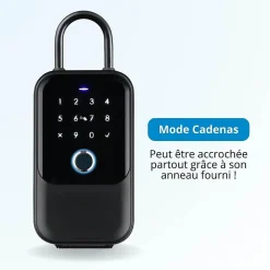 LOCKY Boite à clé connectée box - code, badge, bluetooth, empreinte digitale