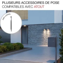 Renz Boite à colis Atout 1 porte gris anthracite mat sablé RAL 7016 MS