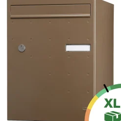 Renz Boite à colis Atout 1 porte Taupe brillant RAL 7006 B