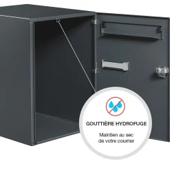 Renz Boîte À Colis-Boite à colis Eclipse 1 porte gris anthracite mat RAL 7016 M