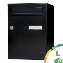 Renz Boite à colis Eclipse 1 porte noir mat RAL 9005 M