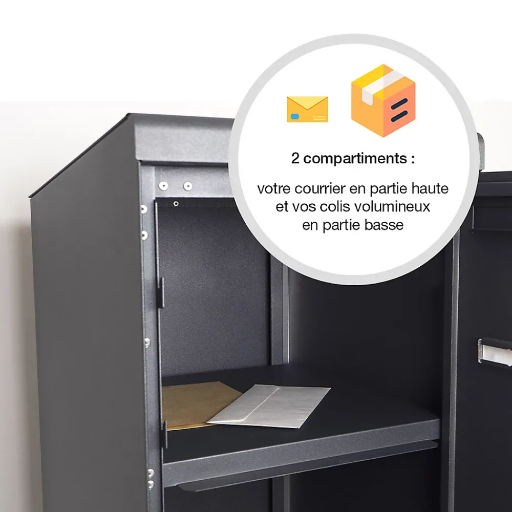 Renz Boite à colis Twin XL Gris anthracite 7016